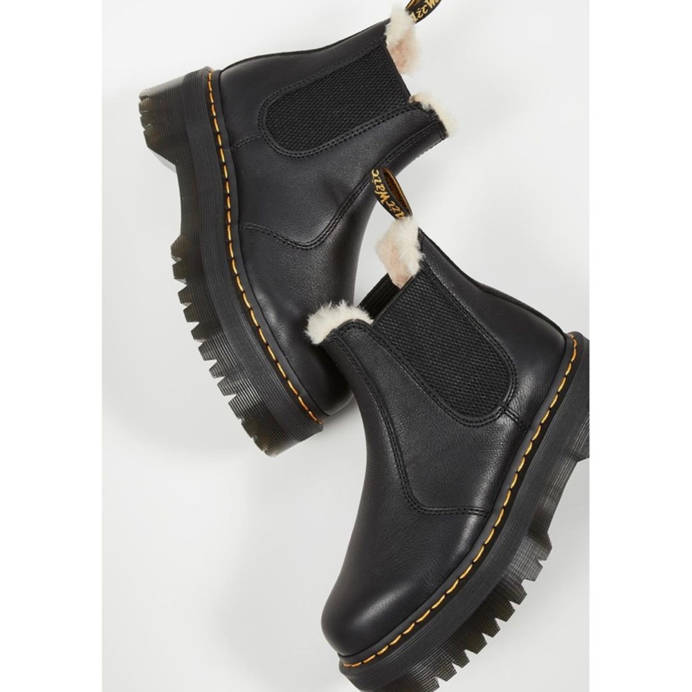 NEW DR MARTENS 2976 QUAD PLATFORM CHELSEA BOOTS - Picture 6 of 10